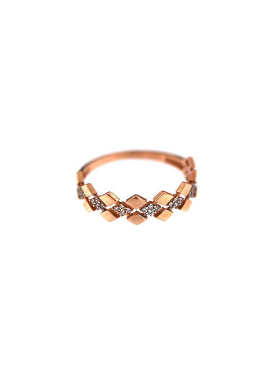 Rose gold zirconia ring DRC06-33 17MM