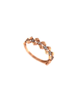 Rose gold zirconia ring DRC06-33 17MM