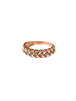 Rose gold zirconia ring DRC06-34