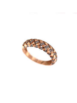 Auksinis žiedas su cirkoniais DRC06-34