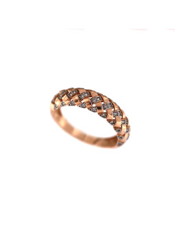 Rose gold zirconia ring DRC06-34