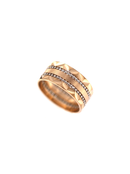 Rose gold zirconia ring DRC06-35 17MM