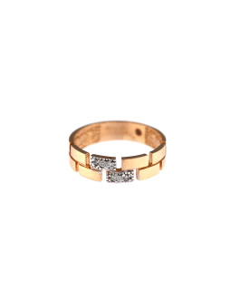 Rose gold zirconia ring DRC06-36