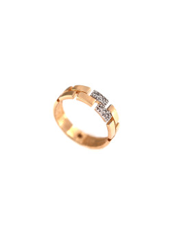 Auksinis žiedas su cirkoniais DRC06-36