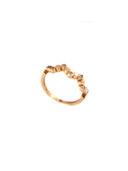 Rose gold zirconia ring DRC06-39