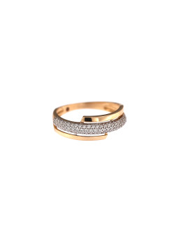Auksinis žiedas su cirkoniais DRC06-42