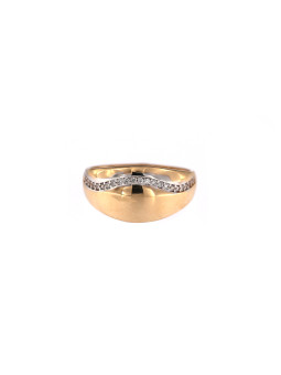 Rose gold zirconia ring DRC06-43