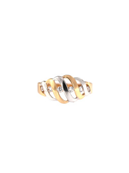Rose gold zirconia ring DRC06-44