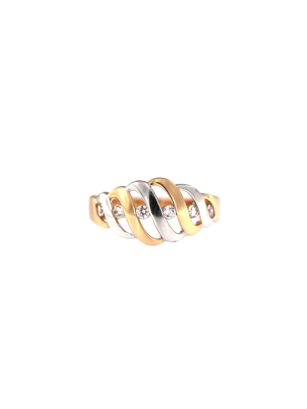 Auksinis žiedas su cirkoniais DRC06-44