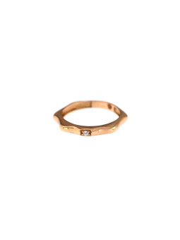 Rose gold zirconia ring DRC06-45