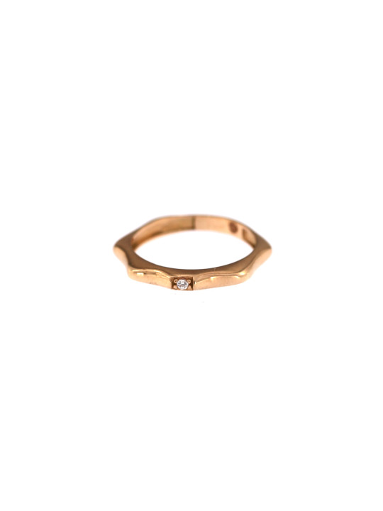 Rose gold zirconia ring DRC06-45