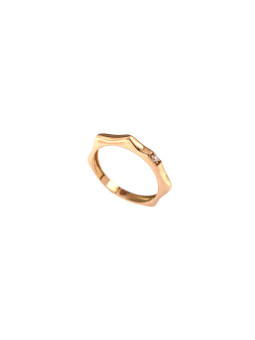 Rose gold zirconia ring DRC06-45
