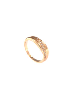 Auksinis žiedas su cirkoniais DRC06-46