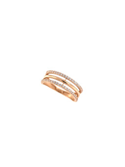 Auksinis žiedas su cirkoniais DRC06-48