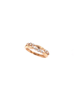 Rose gold zirconia ring DRC06-52