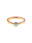 Rose gold ring with diamond DRBR02-06 17MM 