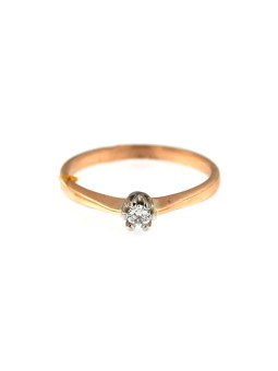 Rose gold ring with diamond DRBR03-06