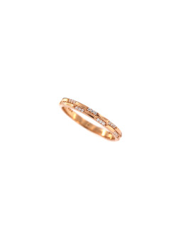 Rose gold zirconia ring DRC06-53 17MM
