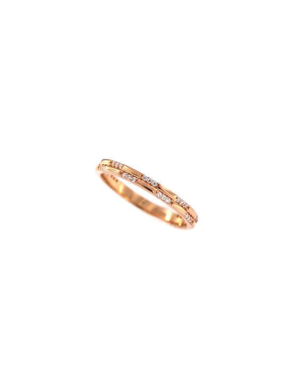 Rose gold zirconia ring DRC06-53 17MM