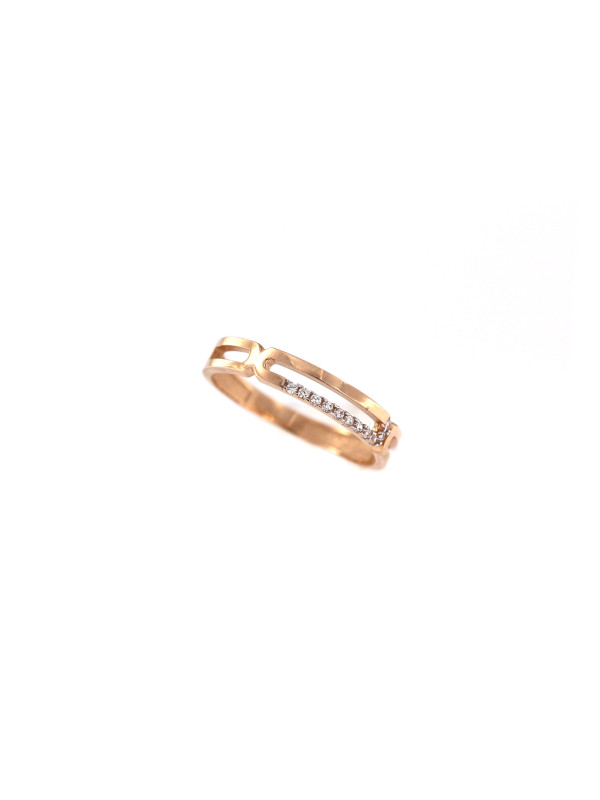 Rose gold zirconia ring DRC06-54 16MM
