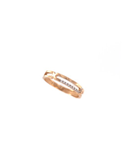 Rose gold zirconia ring DRC06-54 16MM