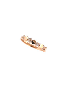 Auksinis žiedas su cirkoniais DRC06-55