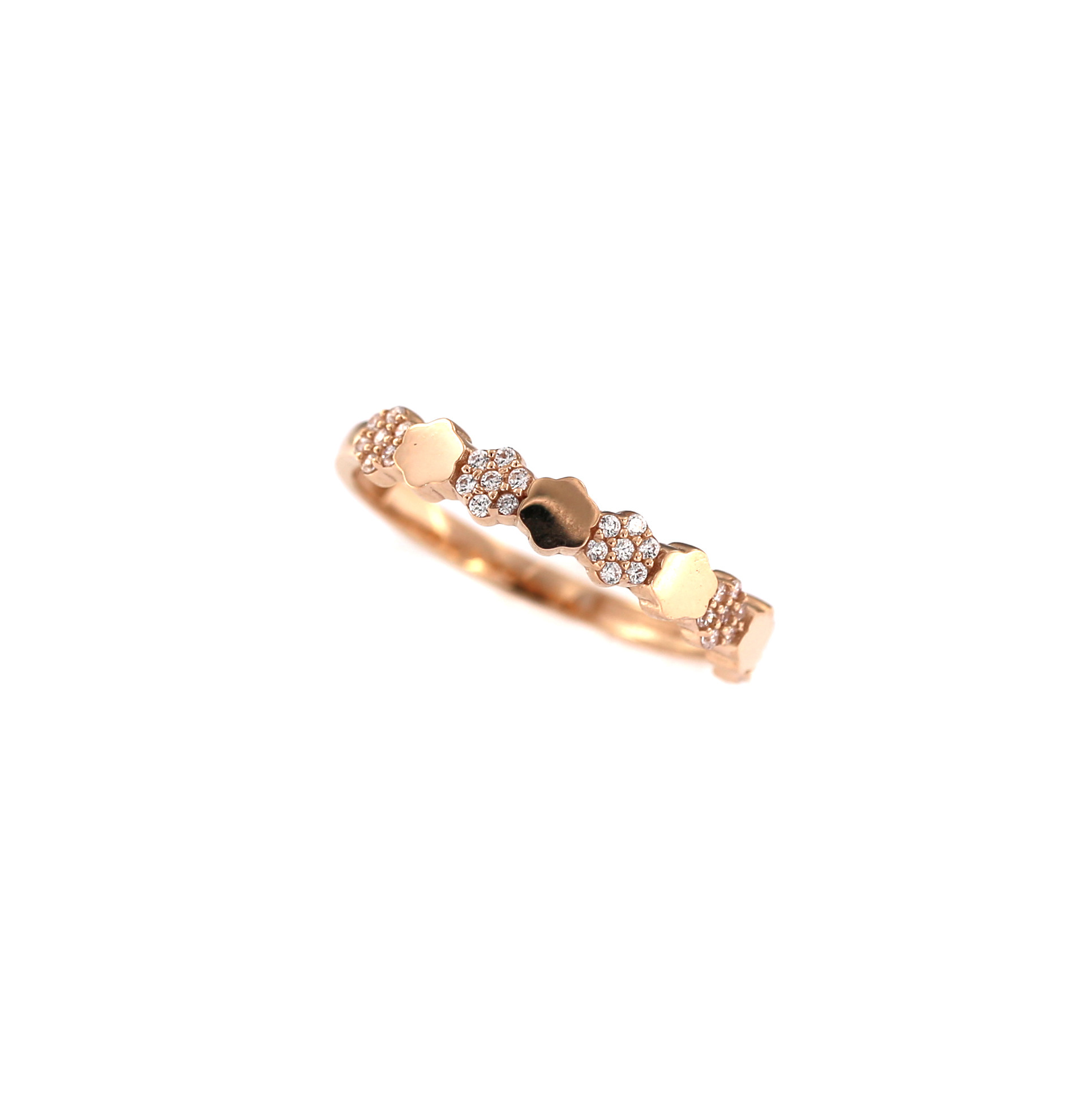 Rose gold zirconia ring DRC06-55