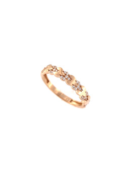 Rose gold zirconia ring DRC06-56