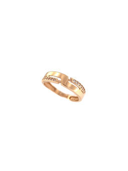 Rose gold zirconia ring DRC06-57 16.5MM
