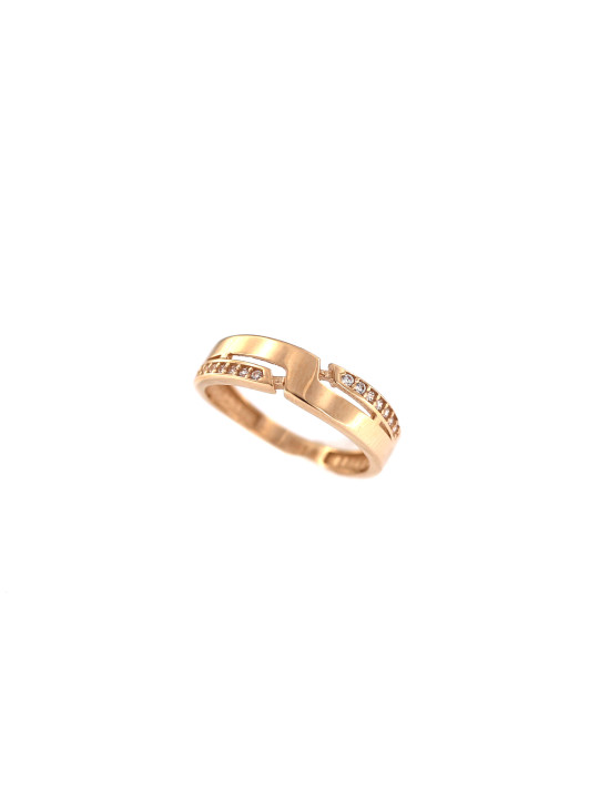 Rose gold zirconia ring DRC06-57 16.5MM