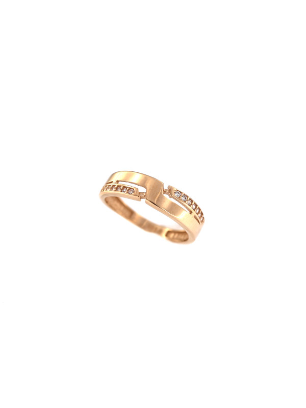 Rose gold zirconia ring DRC06-57 16.5MM