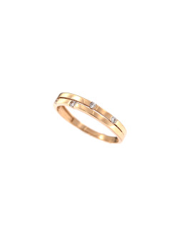 Auksinis žiedas su cirkoniais DRC06-58
