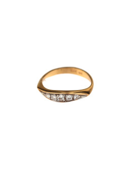 Rose gold zirconia ring DRC07-01