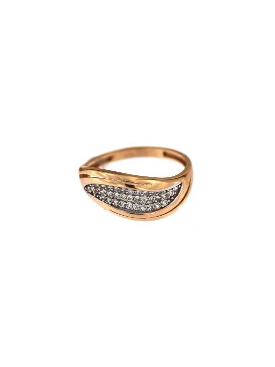 Rose gold zirconia ring DRC07-01