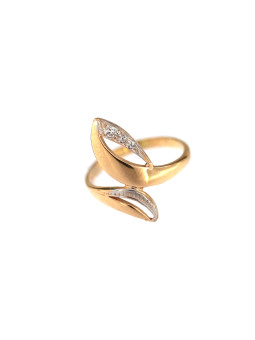 Auksinis žiedas su cirkoniais DRC08-07