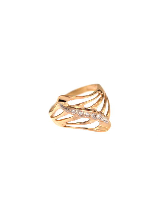 Rose gold zirconia ring DRC08-10