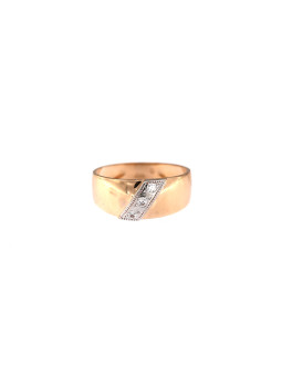 Auksinis žiedas su cirkoniais DRC08-13