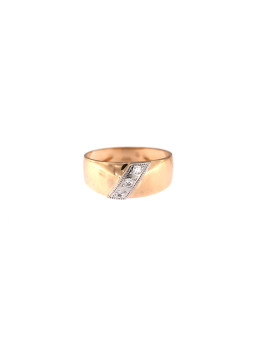 Rose gold zirconia ring DRC08-13
