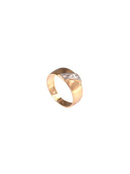 Auksinis žiedas su cirkoniais DRC08-13
