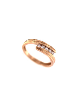Rose gold zirconia ring DRC08-11 16MM