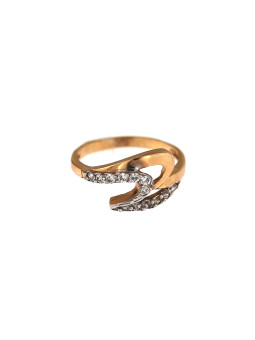 Rose gold zirconia ring DRC09-01