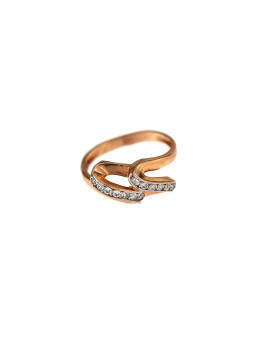 Rose gold zirconia ring DRC09-02