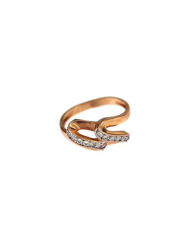 Rose gold zirconia ring DRC09-02