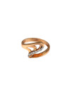 Rose gold zirconia ring DRC09-03 