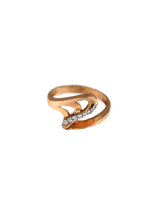Auksinis žiedas su cirkoniais DRC09-02