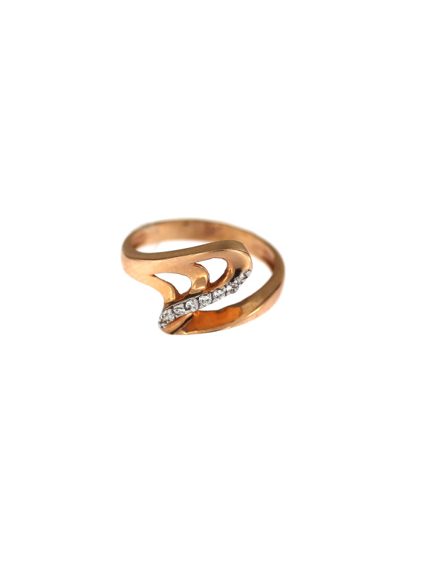 Rose gold zirconia ring DRC09-02