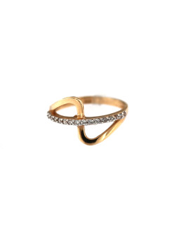 Auksinis žiedas su cirkoniais DRC09-06