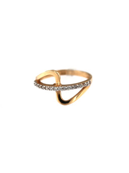 Rose gold zirconia ring DRC09-06