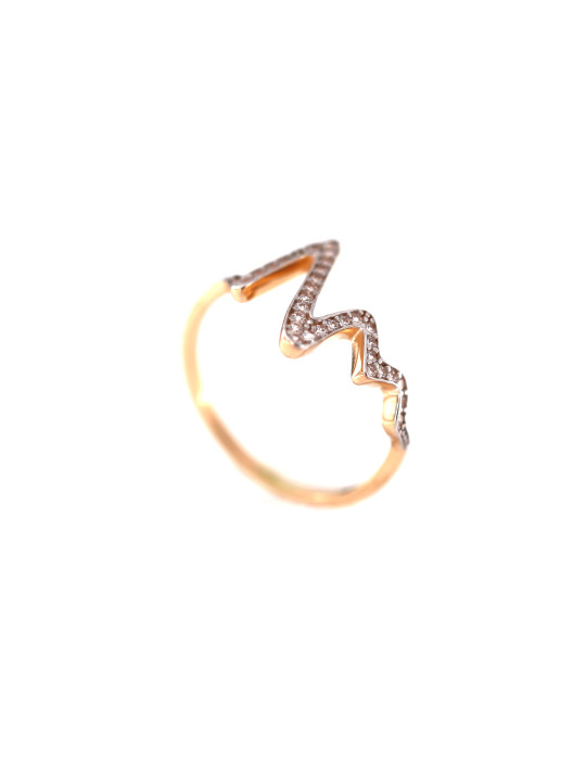 Rose gold zirconia ring DRC09-07 16.5MM