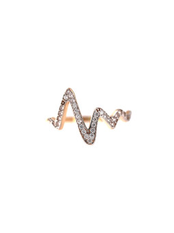 Rose gold zirconia ring DRC09-07 16.5MM